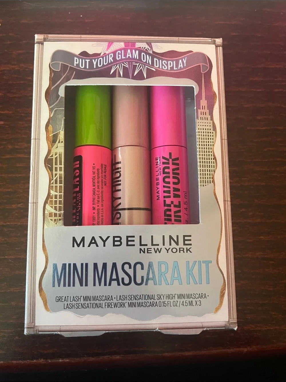 Maybelline Mini Mascara Trio - Pink, Light Pink & Green Tubes